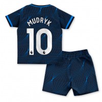 Chelsea Mykhailo Mudryk #10 Vonkajší Detský futbalový dres 2023-24 Krátky Rukáv (+ trenírky)